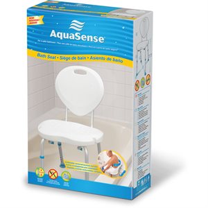 Siège de baignoire ajustable avec dossier (Ergonomique)