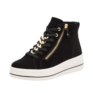 Remonte, D1C70-02, Goatsuede noir